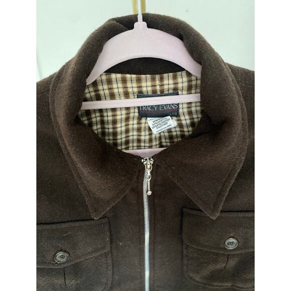 Vintage Tracy Evans Wool Jacket Cropped Classic Preppy Academia Scandi Granola - Picture 4 of 9